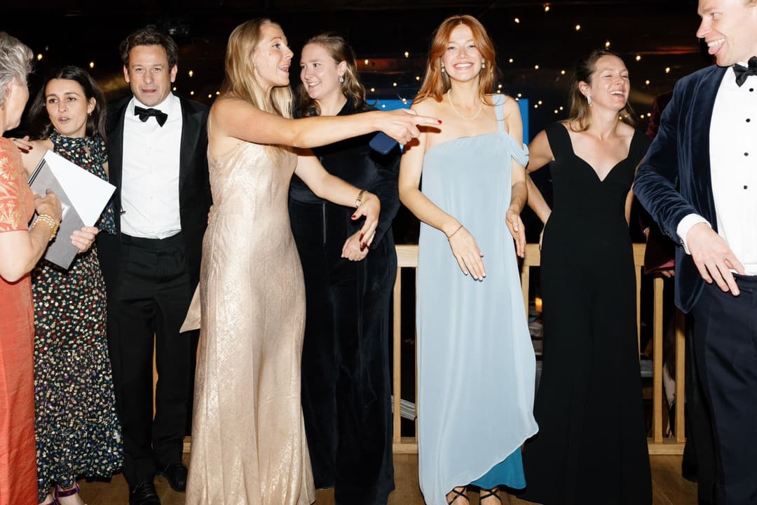 Members celebrating at the Kandahar Ski Club annual ball